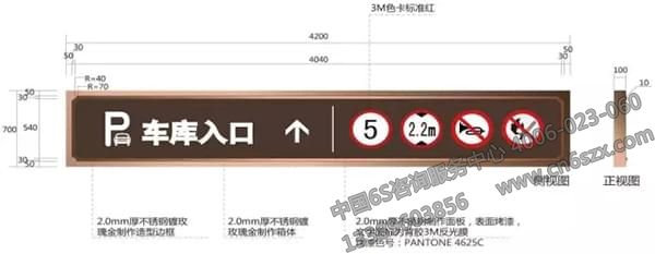 地下車(chē)庫(kù)出入口指示牌