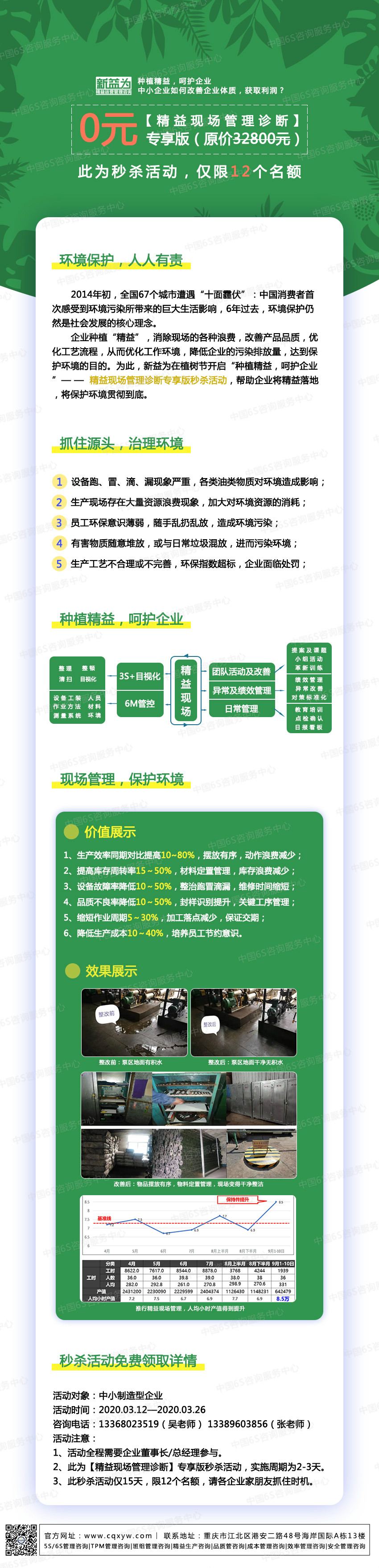 種植精益，呵護企業(yè)——精益現(xiàn)場管理診斷專享版秒殺活動